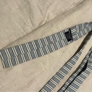 J. Crew Blue and White Striped Tie